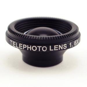 AGOR スマートフォン用レンズ 望遠レンズ 1.6x マグネット取付式 ブラック KTDF-HCM-T16BK  メ