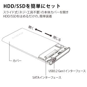 HDDケース USB3.0 2.5インチ SA...の詳細画像2