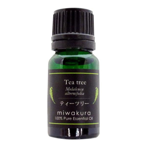 精油 ティーツリー 10ml 成分表付き miwakura 美和蔵 100%天然 エッセンシャルオイ...