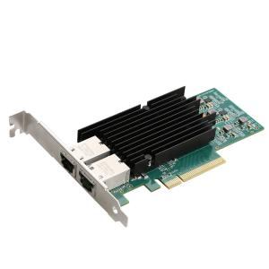 10GbE 有線LANカード デュアルポート増設 10GBASE-T 10 PCI Express x8 miwakura  Intel X540-AT2チップ搭載 RJ-45 2ポート 拡張 MPC-PCIEL10G2P ◆宅｜flashmemory