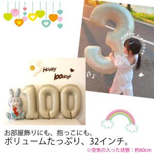 誕生日 バルーン 風船 数字 1 白 バレエ ...の詳細画像2