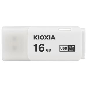 16GB USBメモリ USB3.2 Gen1 KIOXIA キオクシア TransMemory U301 キャップ式 ホワイト 海外リテール LU301W016GG4 ◆メ