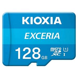 128GB microSDXCカード マイクロSD KIOXIA キオクシア (旧東芝メモリ) EXCERIA CLASS10 UHS-I R:100MB/s 海外リテール LMEX1L128GG4 ◆メ｜flashmemory