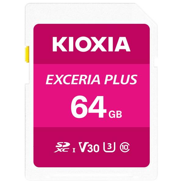 SDカード 64GB SDXC KIOXIA キオクシア EXCERIA PLUS Class10 ...