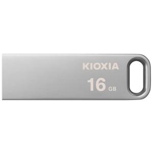 USBメモリ 16GB USB3.2 Gen1(USB3.0) KIOXIA キオクシア TransMemory U366 薄型 スタイリッシュ メタリックボディ 海外リテール LU366S016GC4 ◆メ