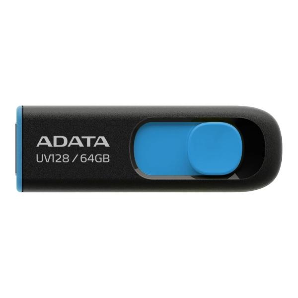 USBメモリ 64GB DashDrive UV128 ADATA エーデータ スライド式 USB3...