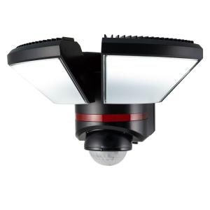 LEDセンサーライト 屋外用 防犯ライト リモコン付 2灯 2000lm ELPA エルパ 朝日電器 防水(IP45 防噴流形) 自動点灯 みまもりモード AC100V ESL-W3002AC ◆宅