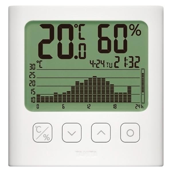 グラフ付きデジタル温湿度計 TT-581 TANITA タニタ 湿度計 温度計 ホワイトグラフ付 置...