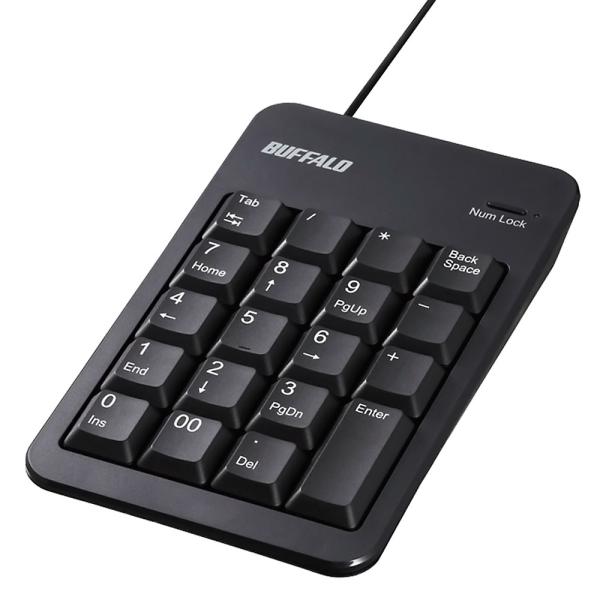 USBテンキーボード テンキーパッド 有線 Tabキー付 BUFFALO バッファロー BSTK10...