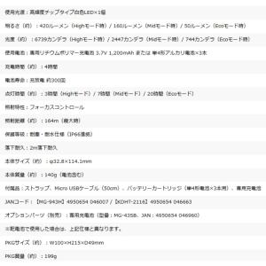 ハンディライト LEDライト 懐中電灯 GEN...の詳細画像3
