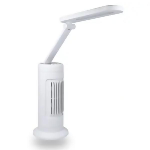 LEDデスクライト ファン付き 卓上 目にやさしい GENTOS Lumillion 明るさ600ル...