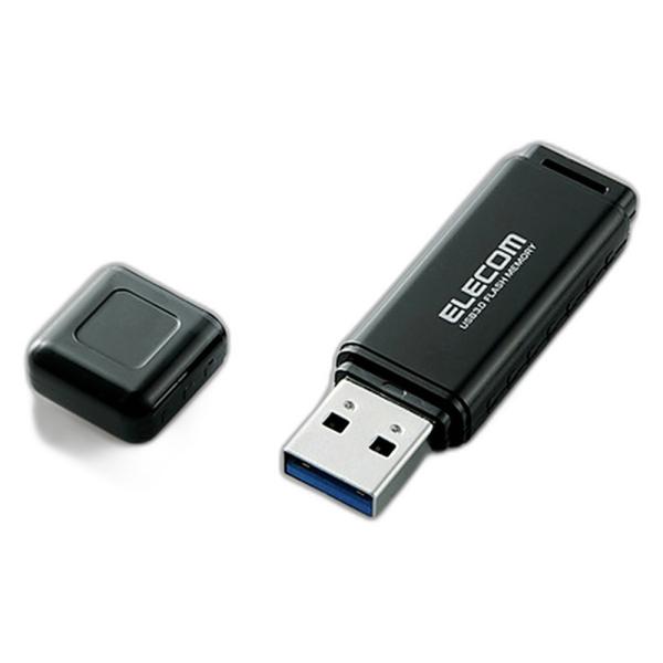 USBメモリ 64GB USB3.0 ELECOM エレコム MF-HSU3ABKシリーズ キャップ...