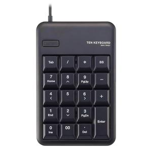 BUFFALO バッファロー 有線テンキーボード Tabキー付き(ホワイト