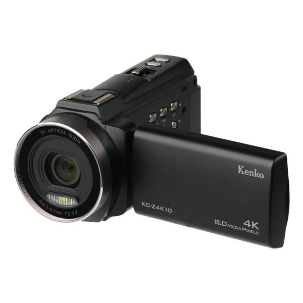 デジタルビデオカメラ 4K Kenko ケンコートキナー 光学3倍ズーム タッチパネル HDMI出力...