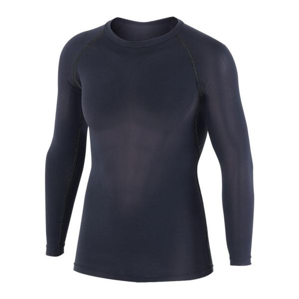 クルーネックシャツ 長袖 インナー JW-623 BT冷感 ブラック 4Lサイズ OTAFUKU コ...