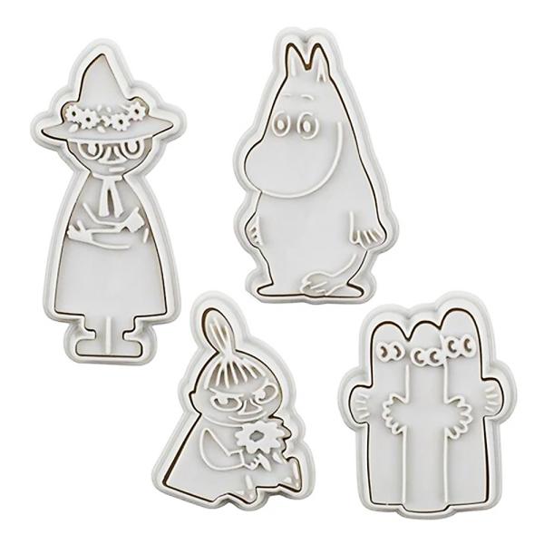 スタンプクッキー型 押し型 4個セット ムーミン SKATER  可愛い 子供 こども 4種 ムーミ...