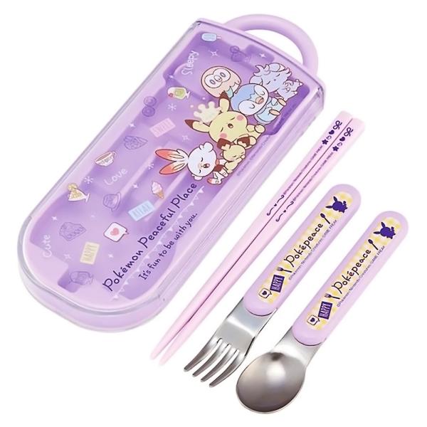弁当用箸 トリオセット ポケットモンスター ポケピース 24 SKATER  子供 箸16.5cm/...