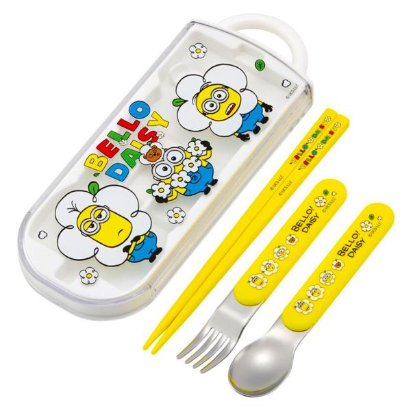 弁当用箸 トリオセット ミニオン minion 24 SKATER スケーター 子供 キッズ 箸16...