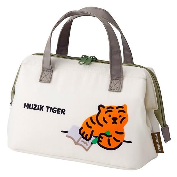 がま口型ランチバッグ MUZIK TIGER ムジークタイガー SKATER 子供 2段タイプ Wフ...