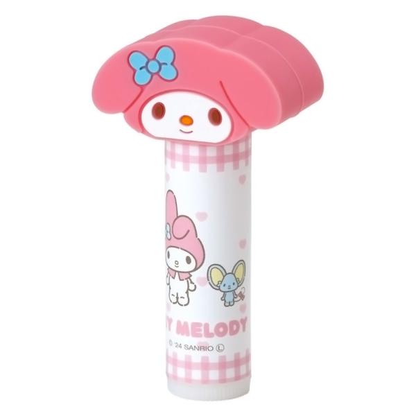 マスコット付きリップクリーム マイメロディ いつもいっしょのお友だち ピーチティーの香り SKATE...