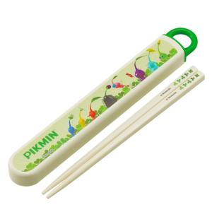 弁当用箸 ピクミン PIKMIN スライド箸＆箸箱セット SKATER スケーター 子供 箸16.5cm スライド式 ストッパー付 名前シール付 675652-ABS2AMAG ◆メ