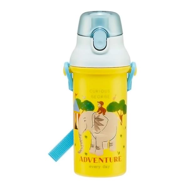 水筒 直飲みプラワンタッチボトル おさるのジョージ ZOO SKATER スケーター 子供 ワンプッ...