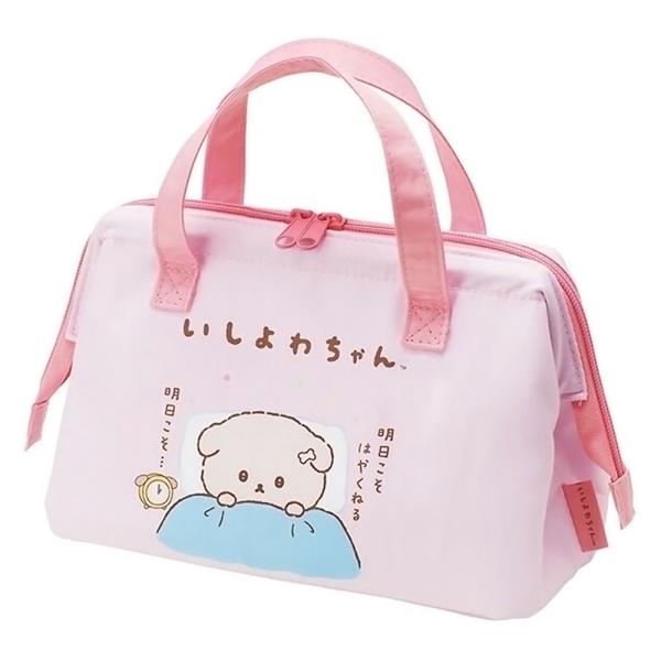 がま口型ランチバッグ いしよわちゃん SKATER スケーター 子供 2段 Wファスナー アルミ蒸着...