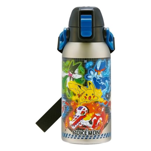 水筒 ポケットモンスター 25 ポケモン ショルダーベルト付ダイレクトステンレスボトル SKATER...