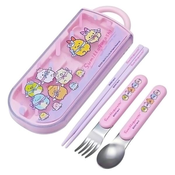 弁当用箸 トリオセット すみっコぐらし 天使なえびてんアイドル SKATER 子供 箸16.5cm/...