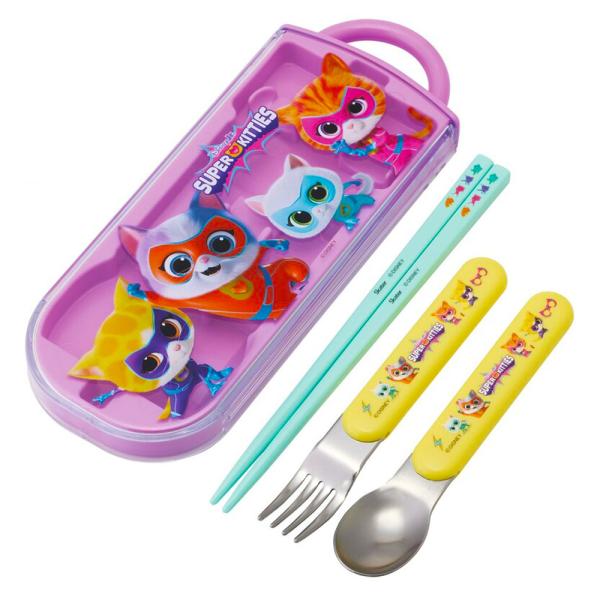弁当用箸 トリオセット スーパーキティ SUPER KITTIES ディズニー SKATER 子供 ...