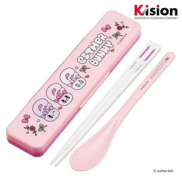 弁当用箸 エスターバニー 音のならないコンビセット SKATER スケーター 子供 箸/スプーン18...