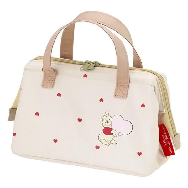 がま口型ランチバッグ プー HUG＆HEART SKATER スケーター 子供 2段 Wファスナー ...