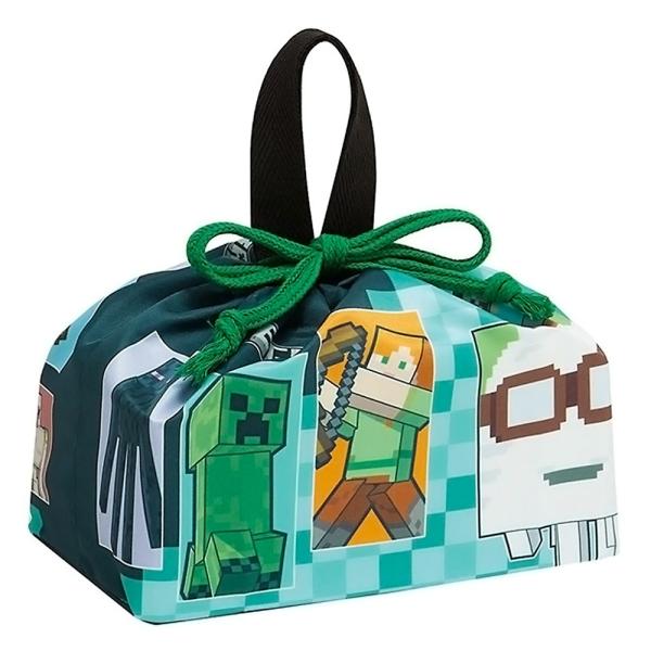 ランチ巾着 Minecraft マインクラフト 26 巾着袋 お弁当巾着 お弁当袋 SKATER 子...