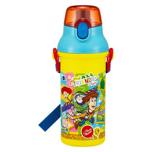 水筒 トイストーリー 26 ディズニー 直飲みプラワンタッチボトル SKATER 子供 ワンプッシュ...