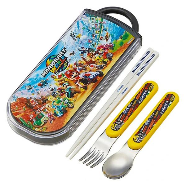 弁当用箸 トリオセット マリオカート ワールド SKATER スケーター 子供 箸16.5cm/スプ...