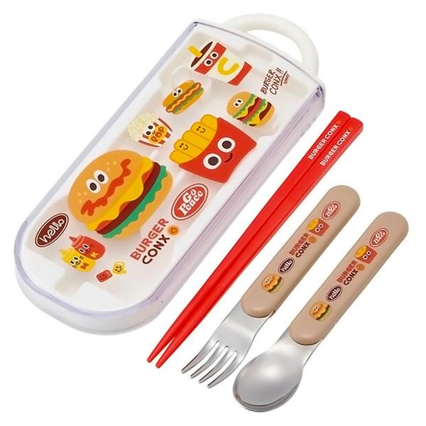 弁当用箸 トリオセット バーガーコンクス ハロー SKATER スケーター 子供 箸16.5cm/ス...