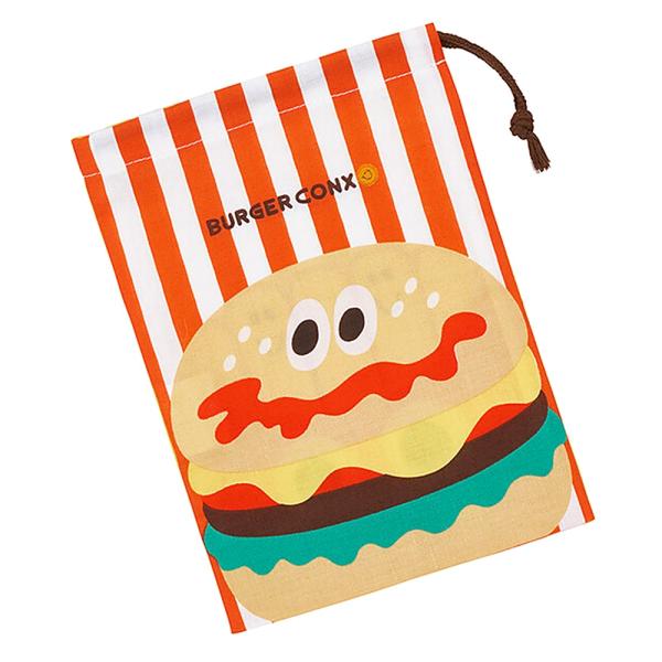 コップ袋 バーガーコンクス HELLO コップ入れ 歯ブラシ入れ 巾着袋 SKATER スケーター ...
