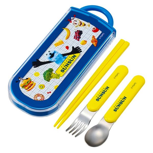 弁当用箸 トリオセット パペットスンスン SKATER スケーター 子供 箸16.5cm/スプーン・...