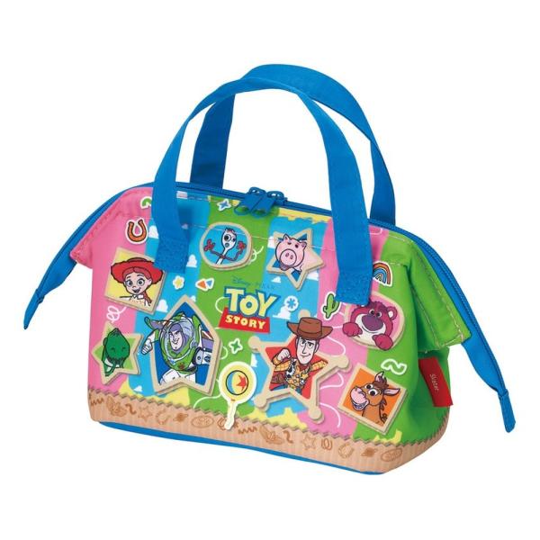 がま口型ランチバッグ 小さめ トイストーリー 26 SKATER スケーター 子供 2段タイプ Wフ...