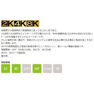 ブースター CS/BS-IF UHF デュアル...の詳細画像1