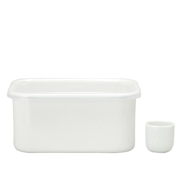 ぬかどこ容器 ぬか漬け美人 保存容器 冷蔵庫用 漬け物容器 野田琺瑯 容量3.2L ぬか床容器 ぬか...