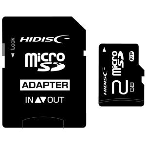 2GB HI-DISC ハイディスク microSDカード SD変換アダプター付 HDMCSD2GCLJP3 ◆メ