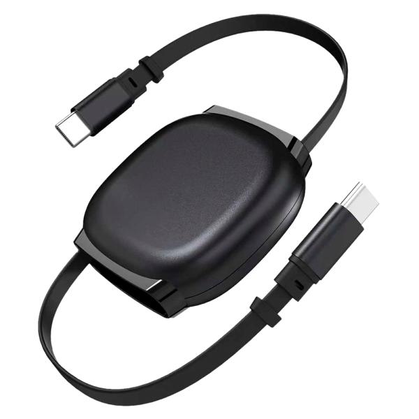巻き取り式ケーブル 1m USB Type-C to C HIDISC 磁気研究所 急速充電 PD6...