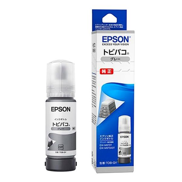 EPSON エプソン 純正 インクボトル TOB トビバコ グレー 70ml 印刷可能枚数46600...