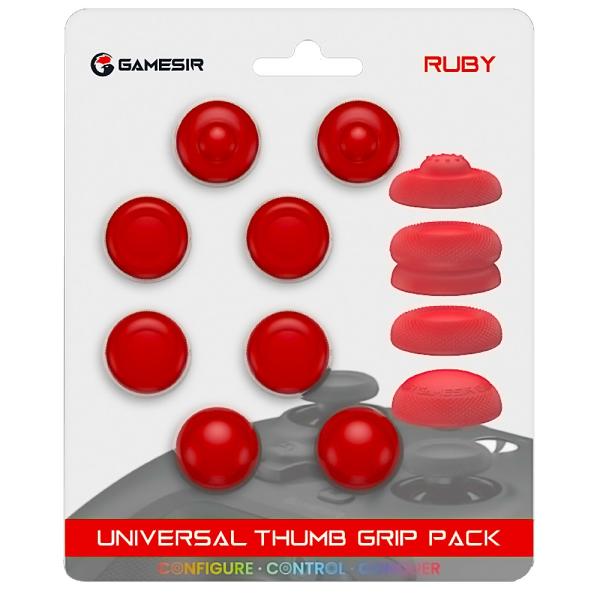 スティックグリップ GameSir Thumb Grip Red 4種×2 計8個入 適合コントロー...