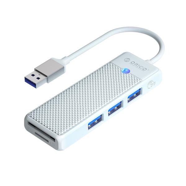 USB ハブ USB3.0 3ポート+カードリーダー ORICO USB-A/SDスロット/micr...