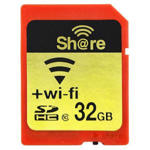 無線LAN搭載SDカード 32GB SDHC ezShare Wi-Fi機能搭載 Class10 Android/ iOS両対応 海外リテール Wi-FiSD-32G ◆メ
