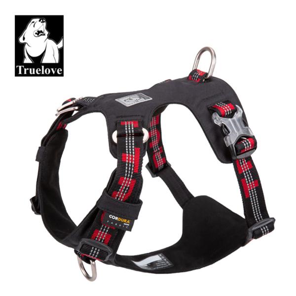 Truelove 授権店 犬 頭を通さない ハーネス 小型犬 Sサイズ 散歩 CORDURA防水素材...