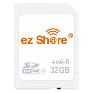 無線LAN搭載SDカード 第4世代 32GB SDHC ezShare Wi-Fi機能搭載 Class10 Android/ iOS両対応 ホワイト 海外リテール Wi-FiSD-32G ◆メ｜風見鶏