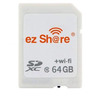 無線LAN搭載SDカード 64GB SDXC ezShare Wi-Fi機能搭載 Class10 Android/ iOS両対応 海外リテール Wi-FiSD-64G ◆メ